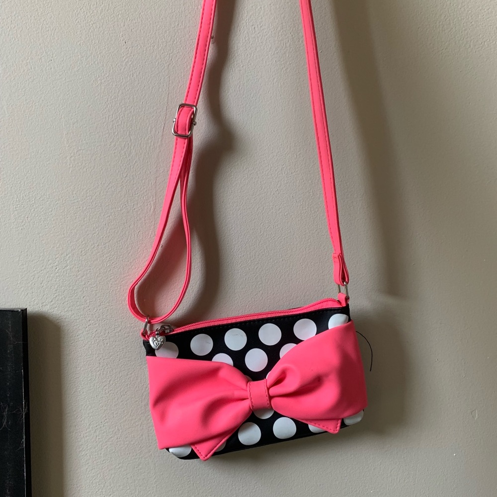 Justice Polka-Dot & Bow Purse
